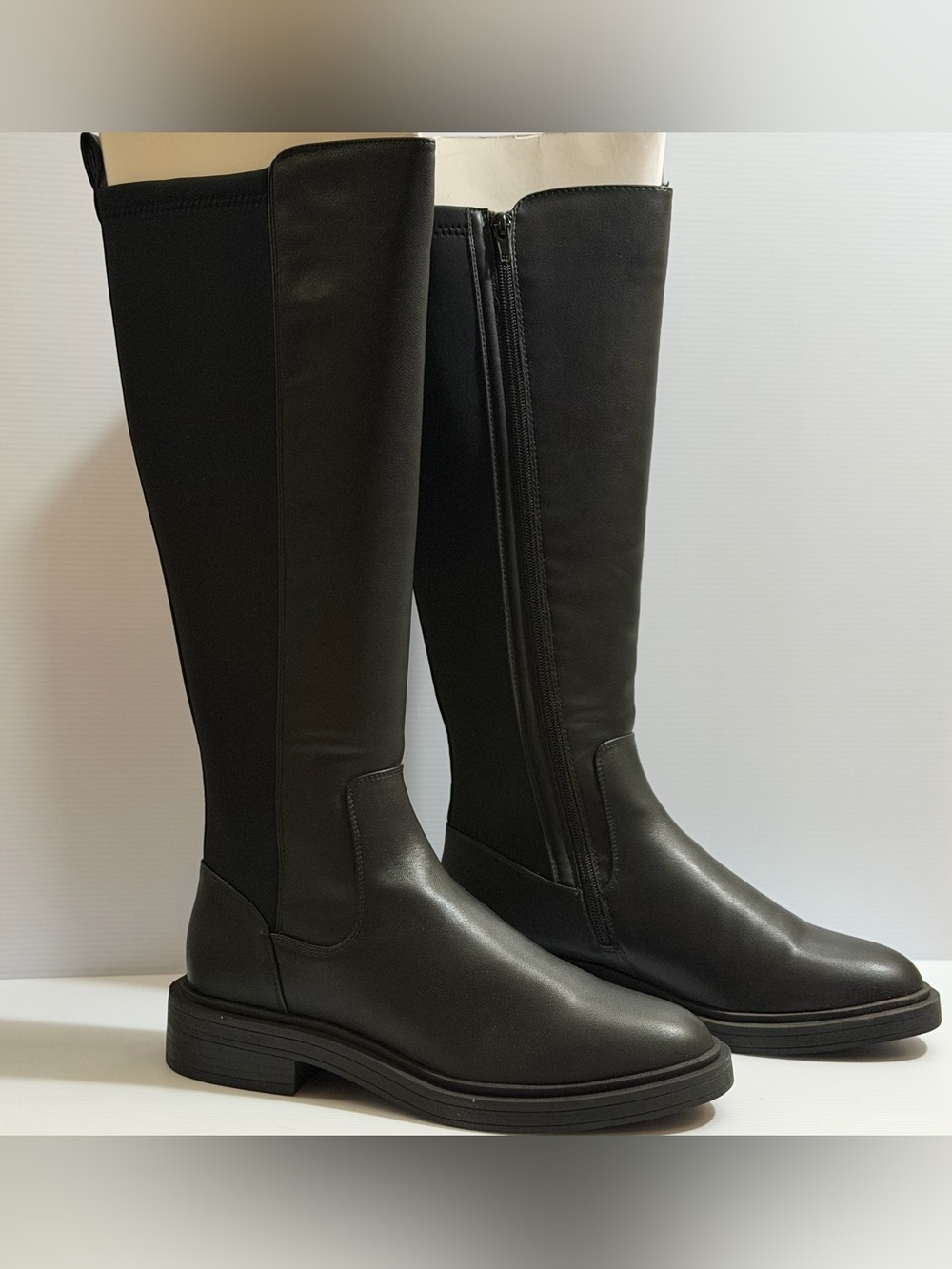 Kenneth Cole Reaction Anabelle Tall Riding Boots Black 9 w/ Box